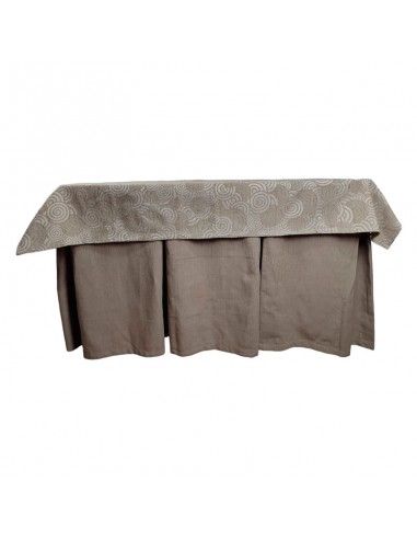 ROPA MESA CAMILLA CIRCULOS BEIGE 120x70