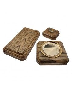 JUEGO DE FUMADOR MADERA Y...