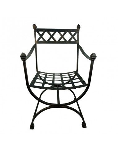 SILLÓN FORJA ORO ENVEJECIDO 92x50