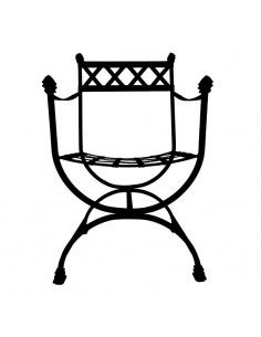 SILLÓN FORJA NEGRO 92x50 2