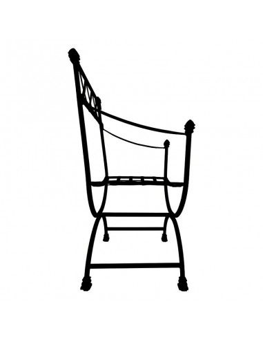 SILLÓN FORJA NEGRO 92x50