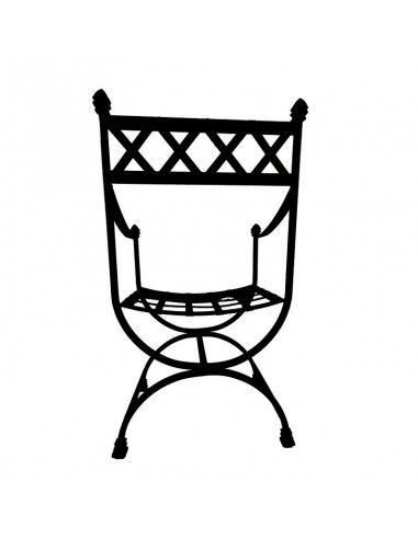 SILLÓN FORJA NEGRO 92x50