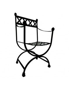 SILLÓN FORJA NEGRO 92x50
