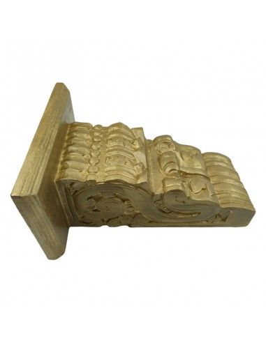MENSULA MADERA TALLADA ORO 29x23