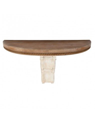 MENSULA MADERA TALLADA DESGASTADA 48x86