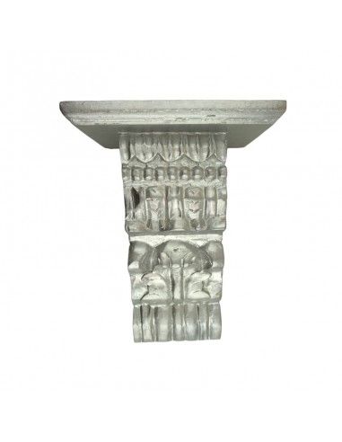 MENSULA MADERA TALLADA PLATA 29x23