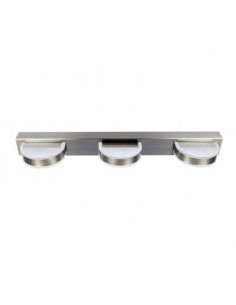 APLIQUE DE PARED CROMO DE TRES LUCES 2