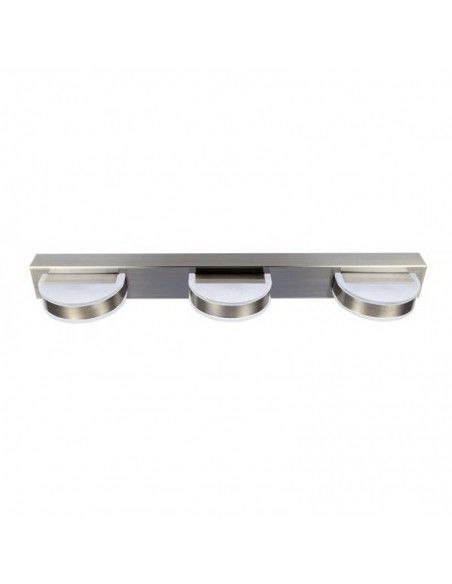 APLIQUE DE PARED CROMO DE TRES LUCES