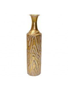 JARRON METAL DORADO 63x15