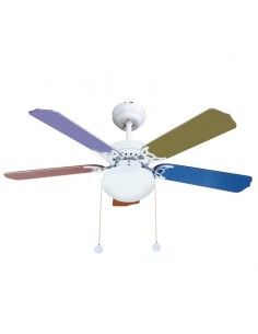 VENTILADOR DE TECHO NIQ CINCO ASPAS BLANCO - COLORES 2