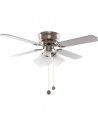 VENTILADOR DE TECHO NIQ CUATRO ASPAS PLATA