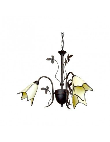 LAMPARA DE TECHO TIFFANY TRES LUCES