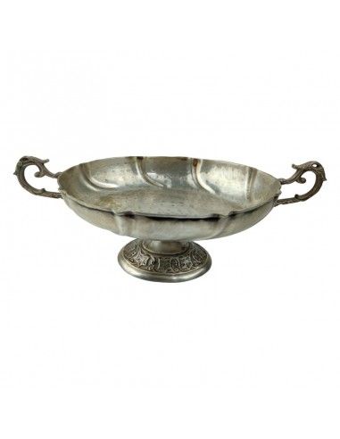 CENTRO MESA METAL ANTIGUO 17x42