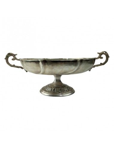 CENTRO MESA METAL ANTIGUO 17x42