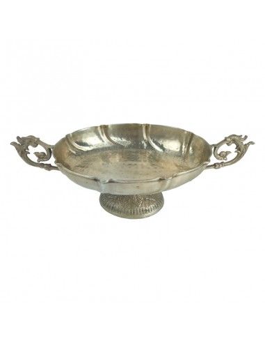 CENTRO MESA METAL ANTIGUO 14x38