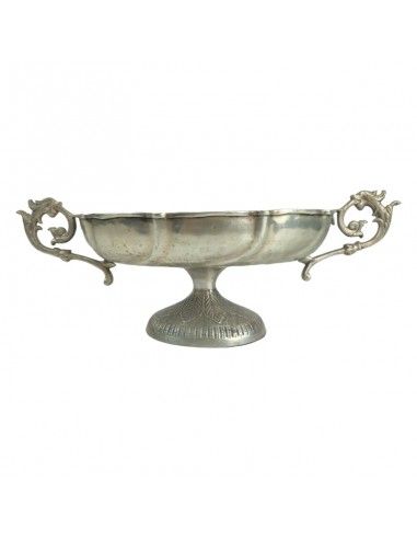 CENTRO MESA METAL ANTIGUO 14x38