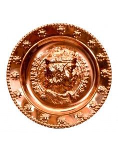 PLATO DE COBRE RELIEVE...