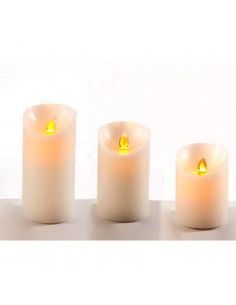 SET 3 VELAS ELECTRICAS LLAMA BALANCEO