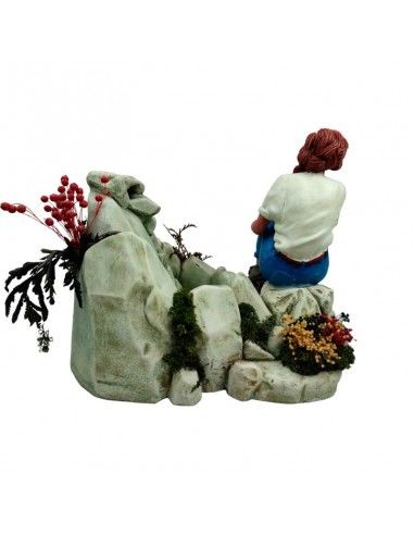 FUENTE DE AGUAFIGURA MUJER 26x34