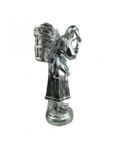 FIGURA CAMPESINA PLATEADA 59x27