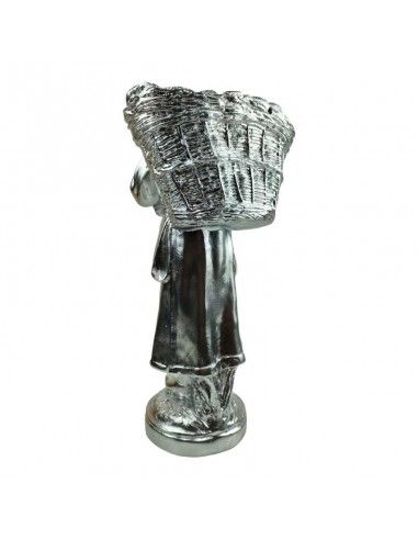 FIGURA CAMPESINA PLATEADA 59x27