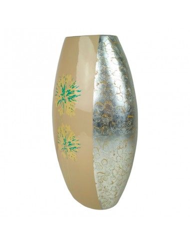FLORERO CERAMICA OVALADO PLATA 46x27
