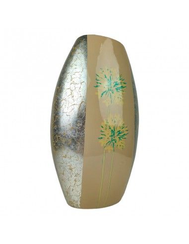 FLORERO CERAMICA OVALADO PLATA 46x27