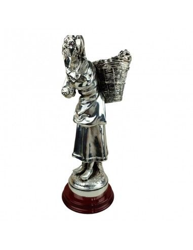 FIGURA CAMPESINA PLATA 61x27