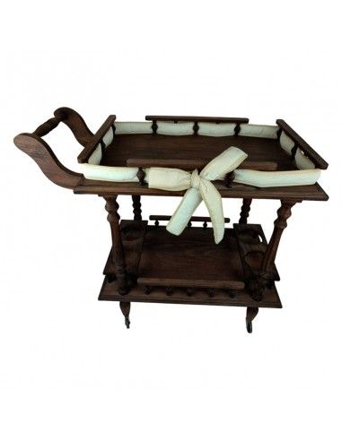 MESA CAMARERA CON RUEDAS 70x77
