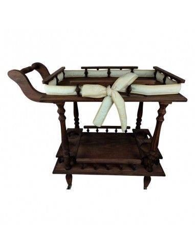 MESA CAMARERA CON RUEDAS 70x77
