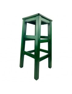 TABURETE MADERA VERDE 76x38