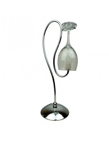 LAMPARA DE SOBREMESA COPA VIDRIO 51x22