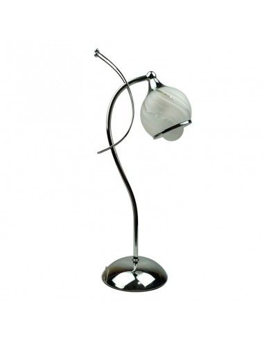 LAMPARA DE SOBREMESA CROMO 42x19