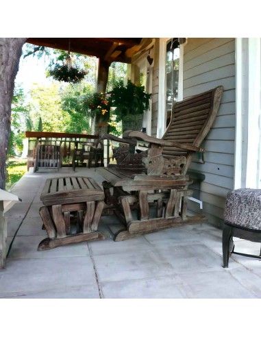SILLON BALANCIN CON TABURETE