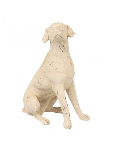 FIGURA PERRO BRACO ALEMAN BLANCO 27x20