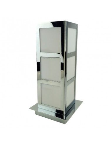 LAMPARA DE SOBREMESA ALUMINIO-VIDRIO...