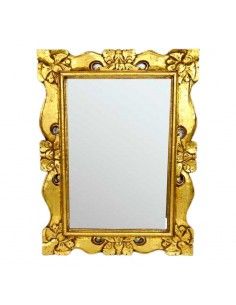 ESPEJO MADERA ORO 82x61