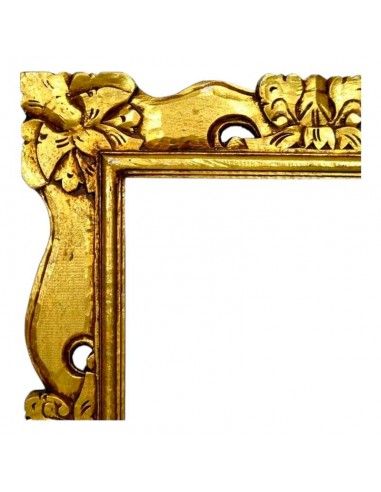 ESPEJO MADERA ORO 82x61