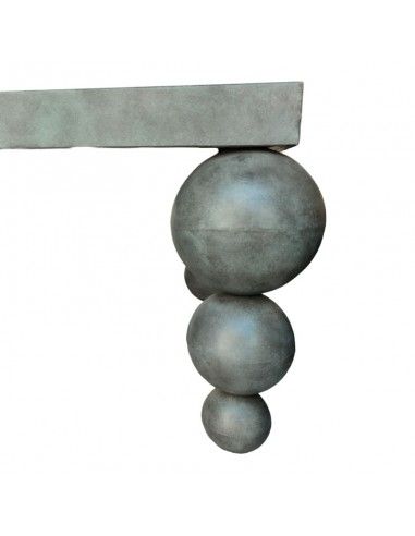 MESA BOLAS METAL GRIS 52x120