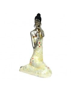 FIGURA MUJER AFRICANA 35x22