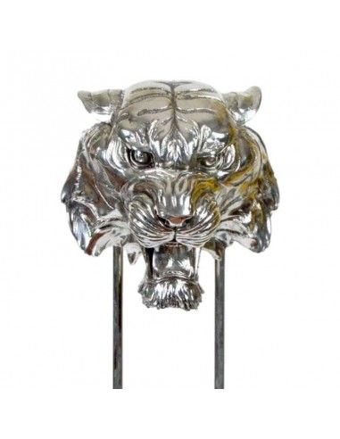 CABEZA DE TIGRE PLATEADA 76x18