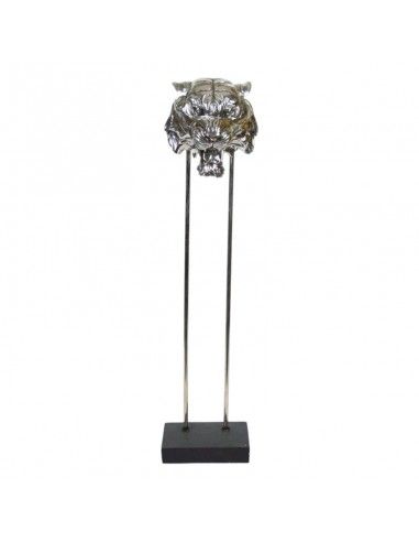 CABEZA DE TIGRE PLATEADA 76x18