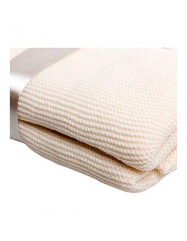 MANTA BEIGE DE VIAJE O SOFA 130x150