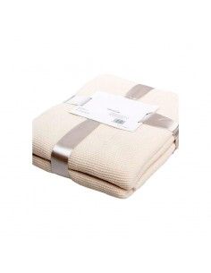 MANTA BEIGE DE VIAJE O SOFA...