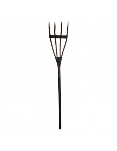 PERCHA HORCA MADERA ANTIGUA 4 PUNTAS...
