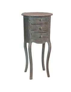 MESA REDONDA CON CAJONES 72x34