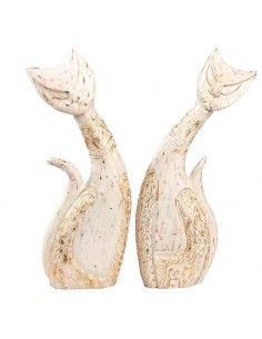 FIGURA GATOS MADERA 50x17...