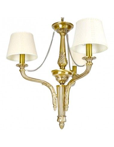 LAMPARA DE TECHO CLASICA BRONCE 3 LUCES