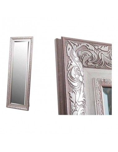 ESPEJO VESTIDOR PLATA CON SOPORTE 150x40