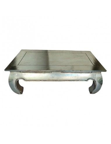 MESA BALINESA MADERA PLATA 40x110